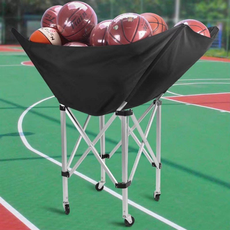 Sports Equipment Volleyball - Troli Bola Latihan Lipat Portabel Beroda