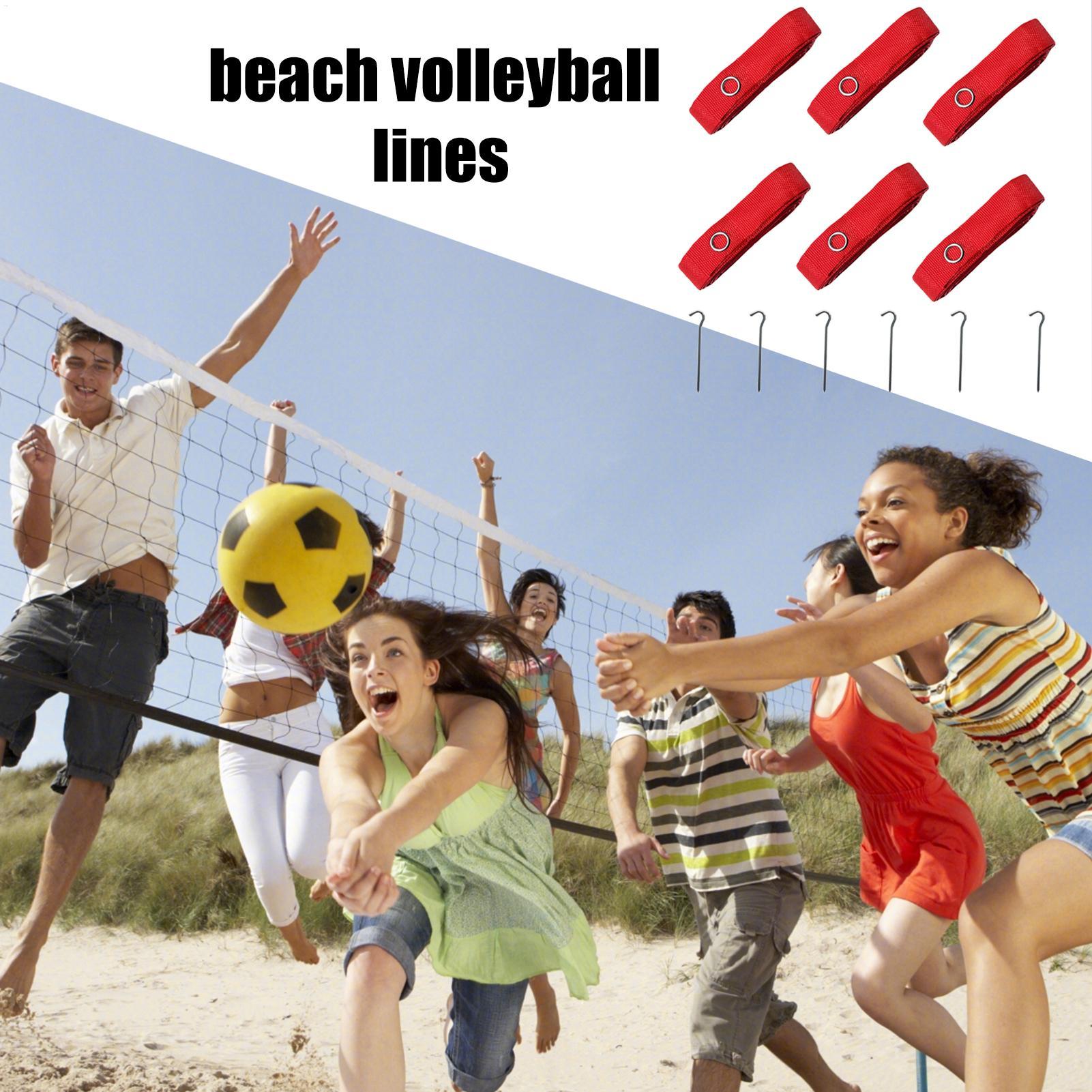 Sports Equipment Volleyball - 6x Peralatan Garis Bola Voli Pantai