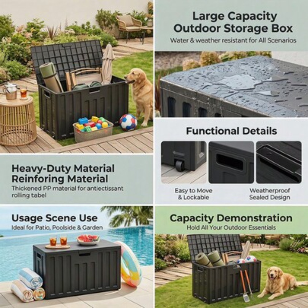 Kotak Penyimpanan Luar Ruangan - Sports Equipment Box ulasan dan harga