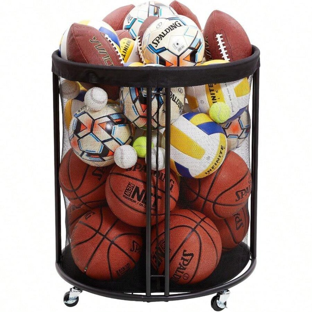 Troli Penyimpanan Bola Tahan B - Sports Equipment Volleyball ulasan dan harga