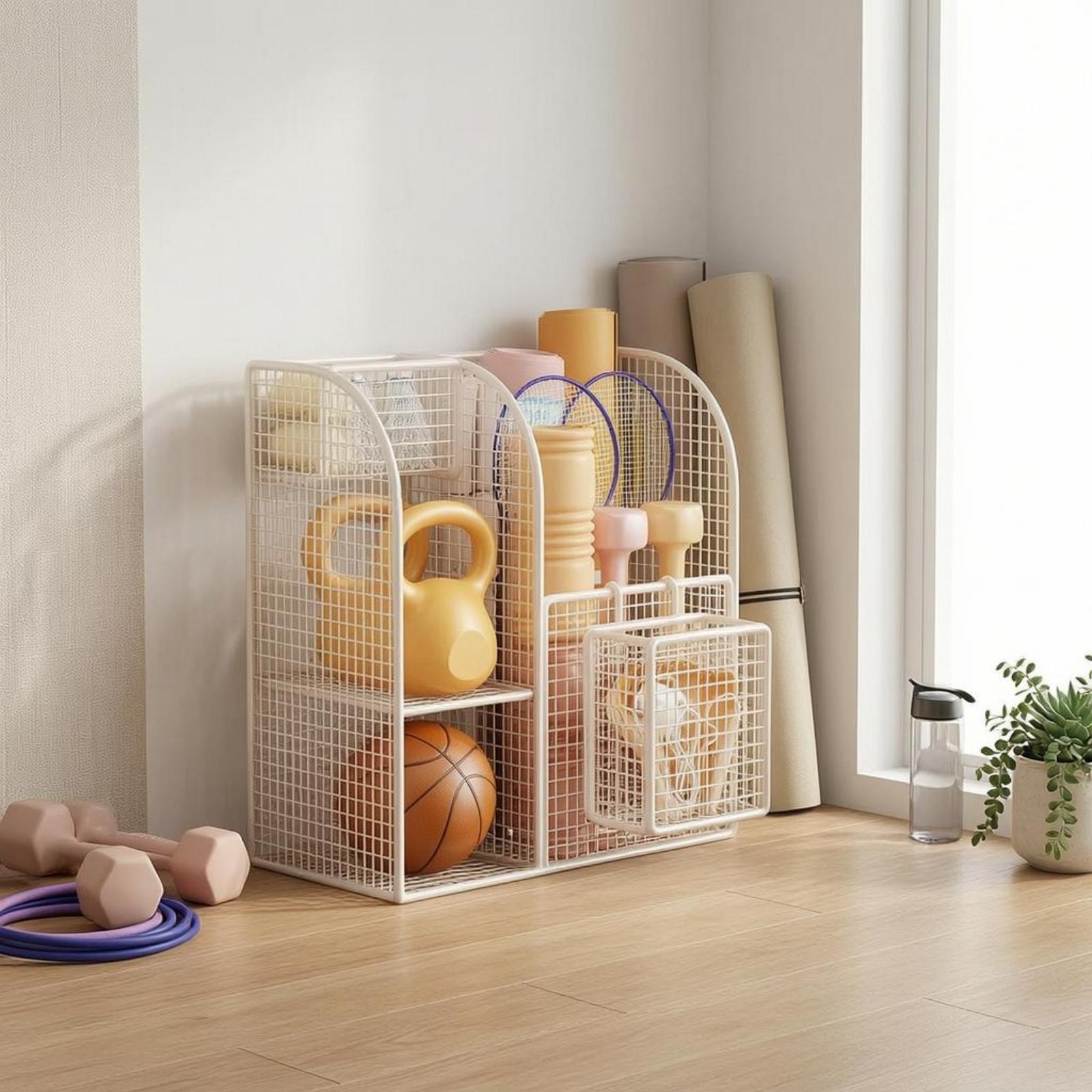 Troli Penyimpanan Kawat Logam  - Sports Equipment Home ulasan dan harga