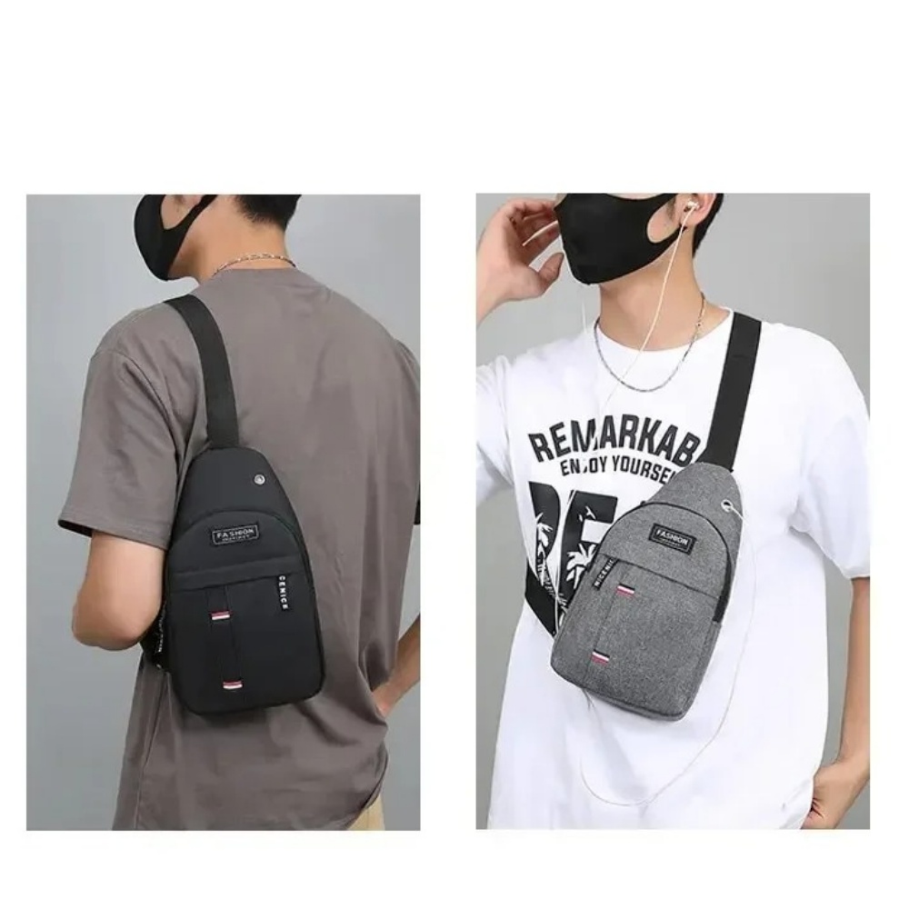 Tas Selempang Dada Kanvas Taha - Sports Equipment Box ulasan dan harga